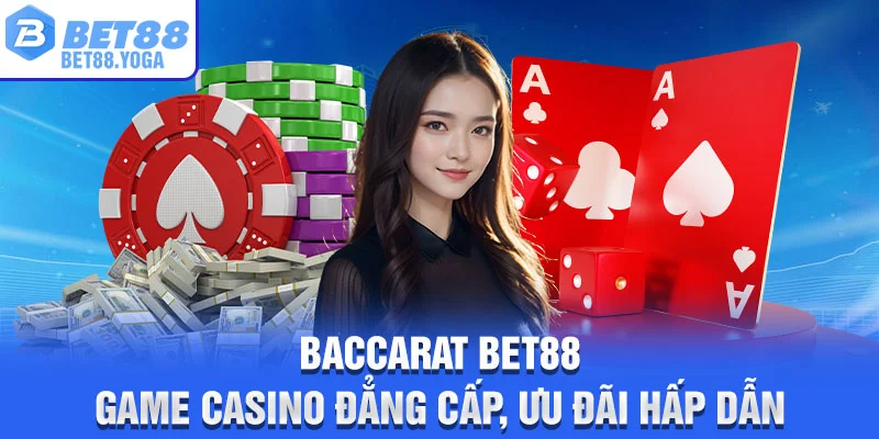 Baccarat BET88 – Game Casino Đẳng Cấp, Ưu Đãi Hấp Dẫn